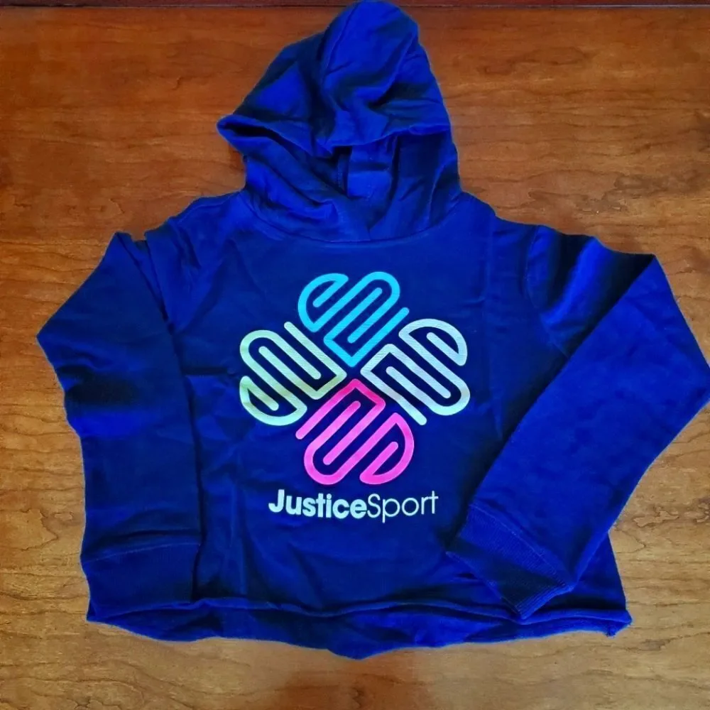 Justice light weight hoodie Size 6/7